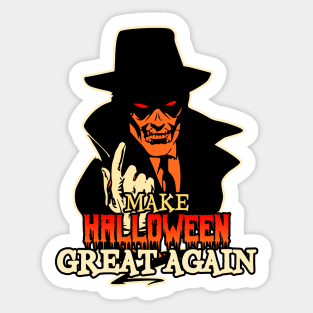 scary mafia spirit, make halloween great again Sticker